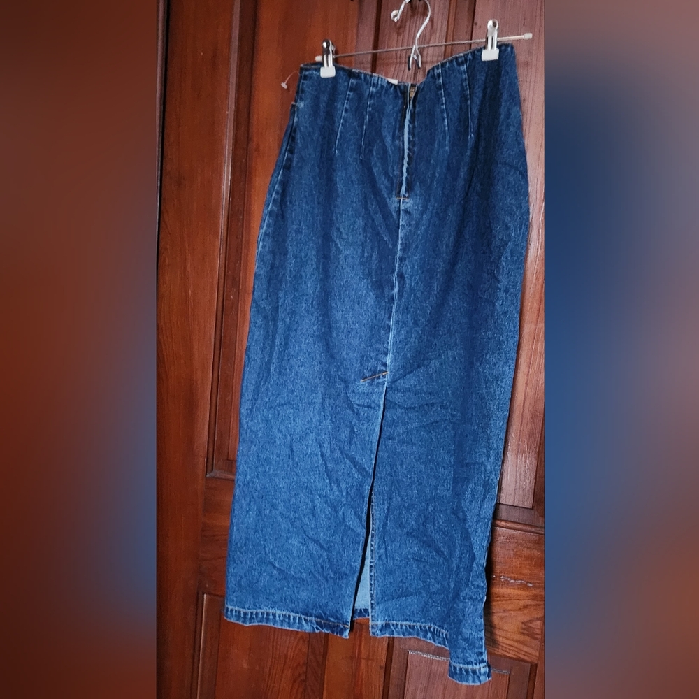 Vintage Carolina Blue Denim Skirt Size 8 - Picture 2 of 7